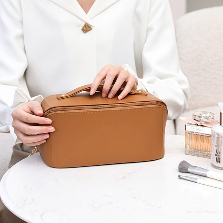 PU Zipper Cosmetic Bag