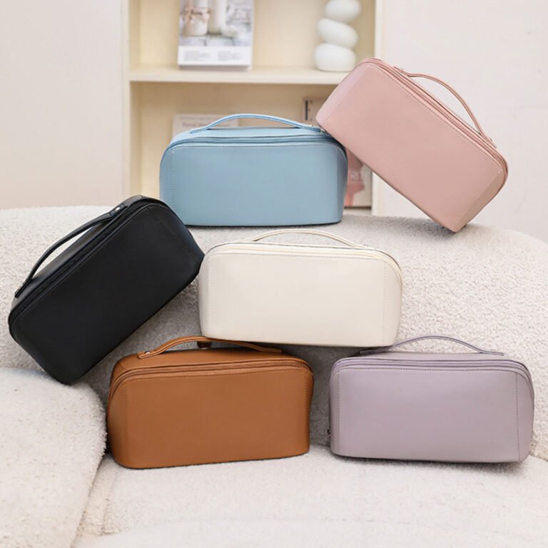 PU Zipper Cosmetic Bag