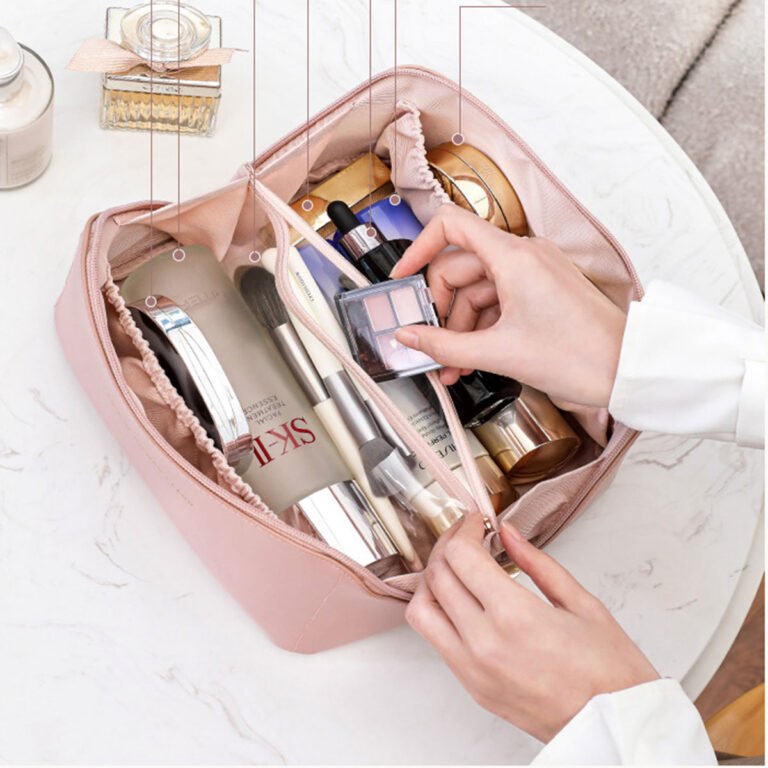 PU Zipper Cosmetic Bag