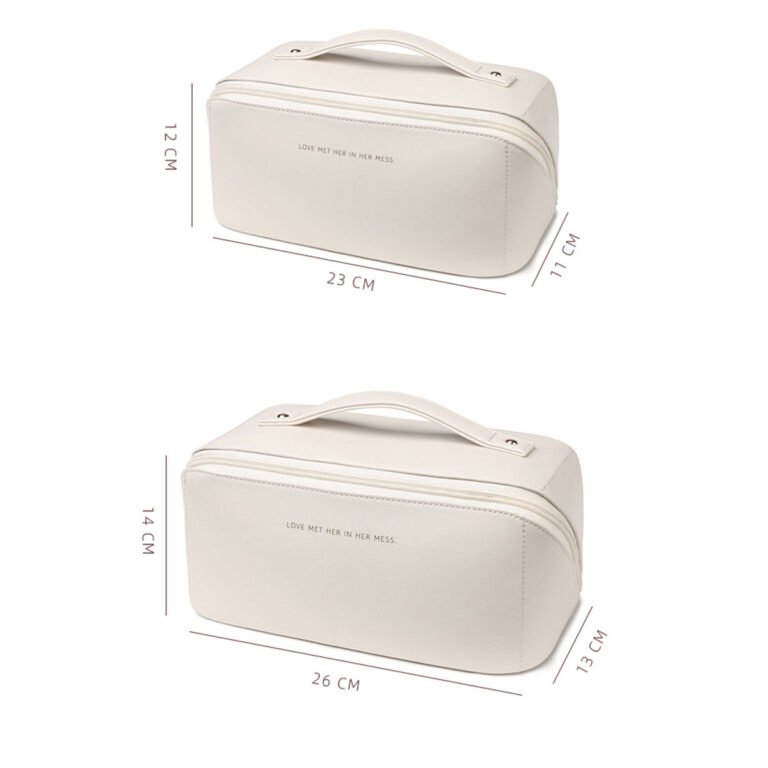 PU Zipper Cosmetic Bag