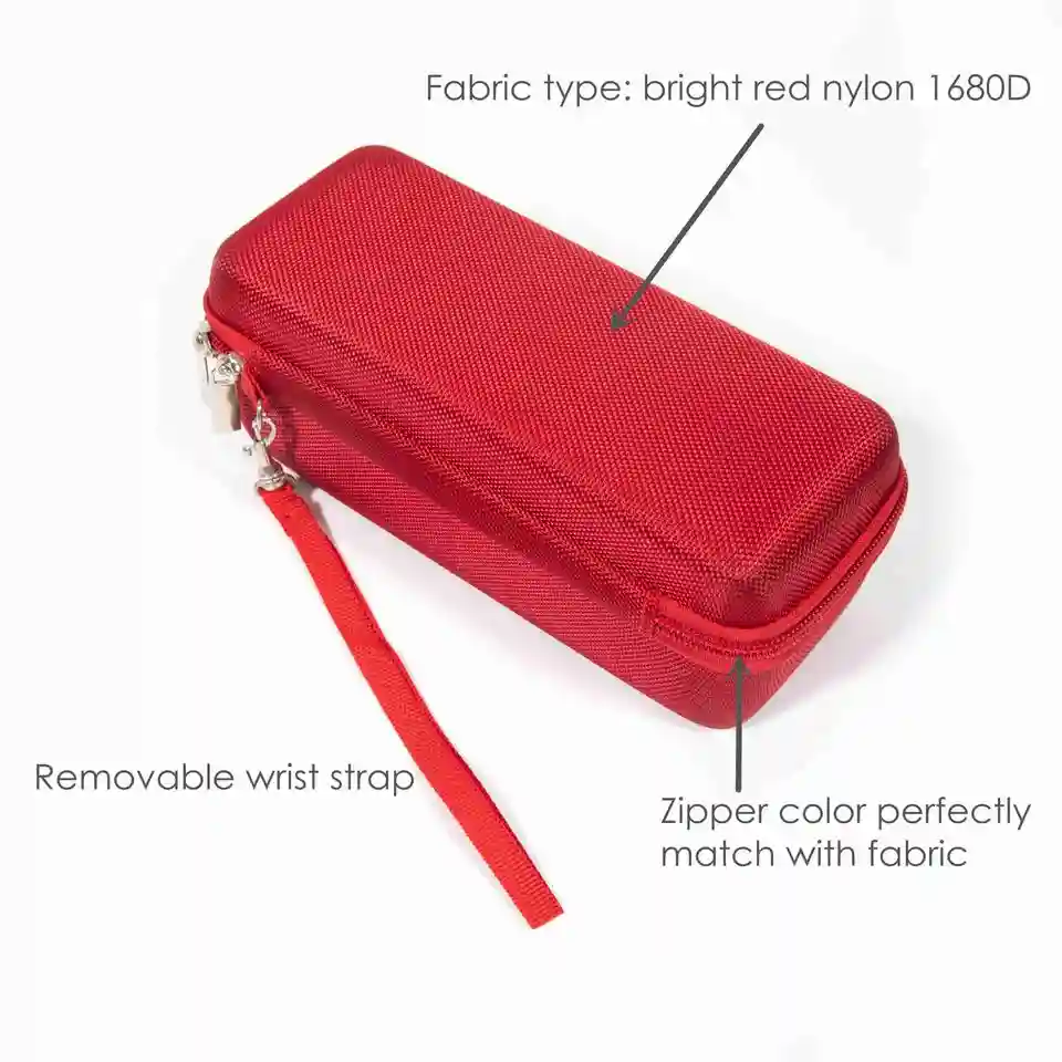 Water-resistant exterior material and durable carrying handle on custom EVA travel bag
