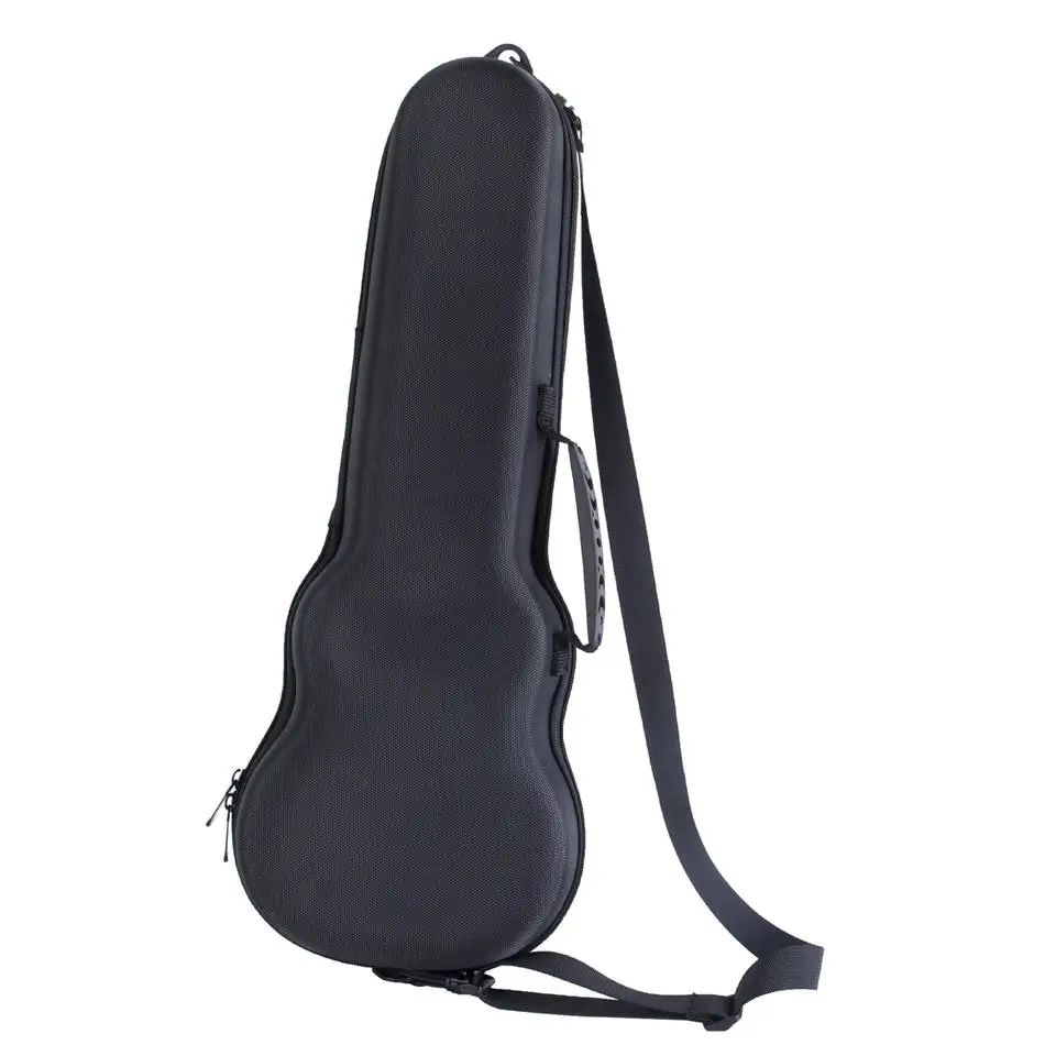 Black OEM EVA guitar case with durable fabric shell for acoustic guitars