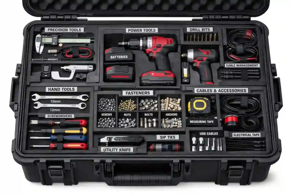 Effective industrial tool cases use strategic compartmentalization to organize tools efficiently
