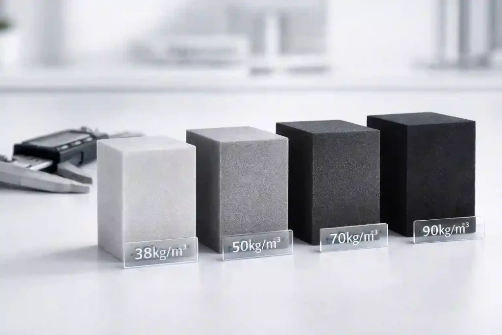 Professional EVA foam density guide samples