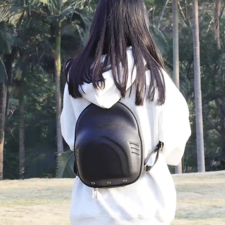Stylish OEM EVA hat case used as a travel accessory with shoulder strap