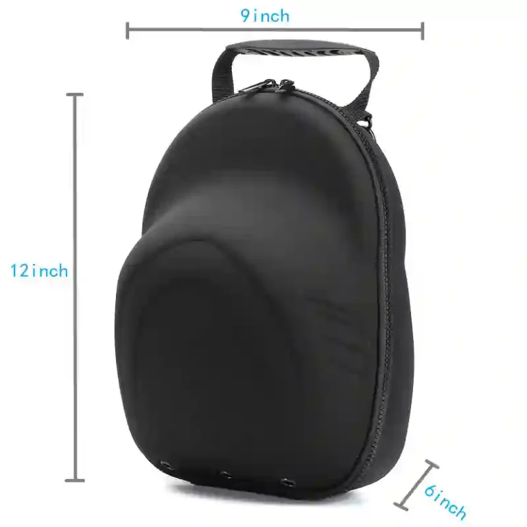 Waterproof exterior and durable zipper on custom molded EVA hat carrier