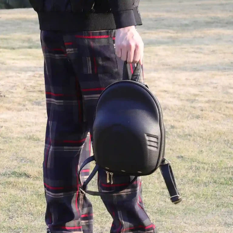 Stylish OEM EVA hat case used as a travel accessory with shoulder strap