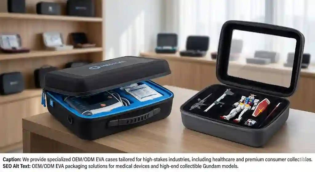 Waterproof custom EVA cases for medical equipment