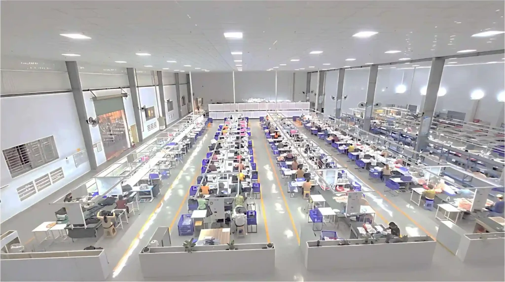 Custom EVA case manufacturer production line in Vietnam