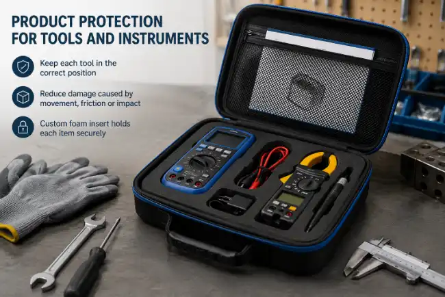 custom molded EVA case for tool