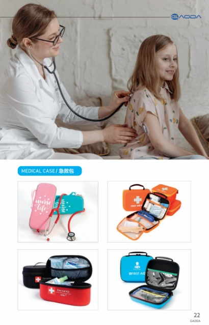 OEM and ODM custom EVA medical cases for first aid kits, stethoscopes, healthcare devices and emergency supplies with protective compartments and portable carrying design