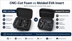 CNC-Cut Foam vs Molded EVA Insert