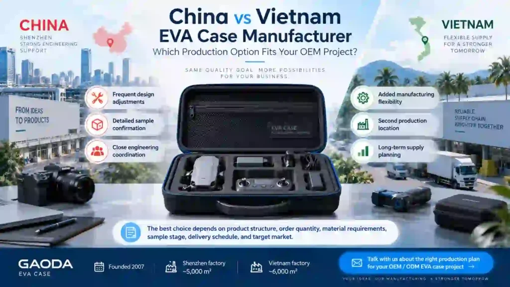 China vs Vietnam EVA case manufacturer